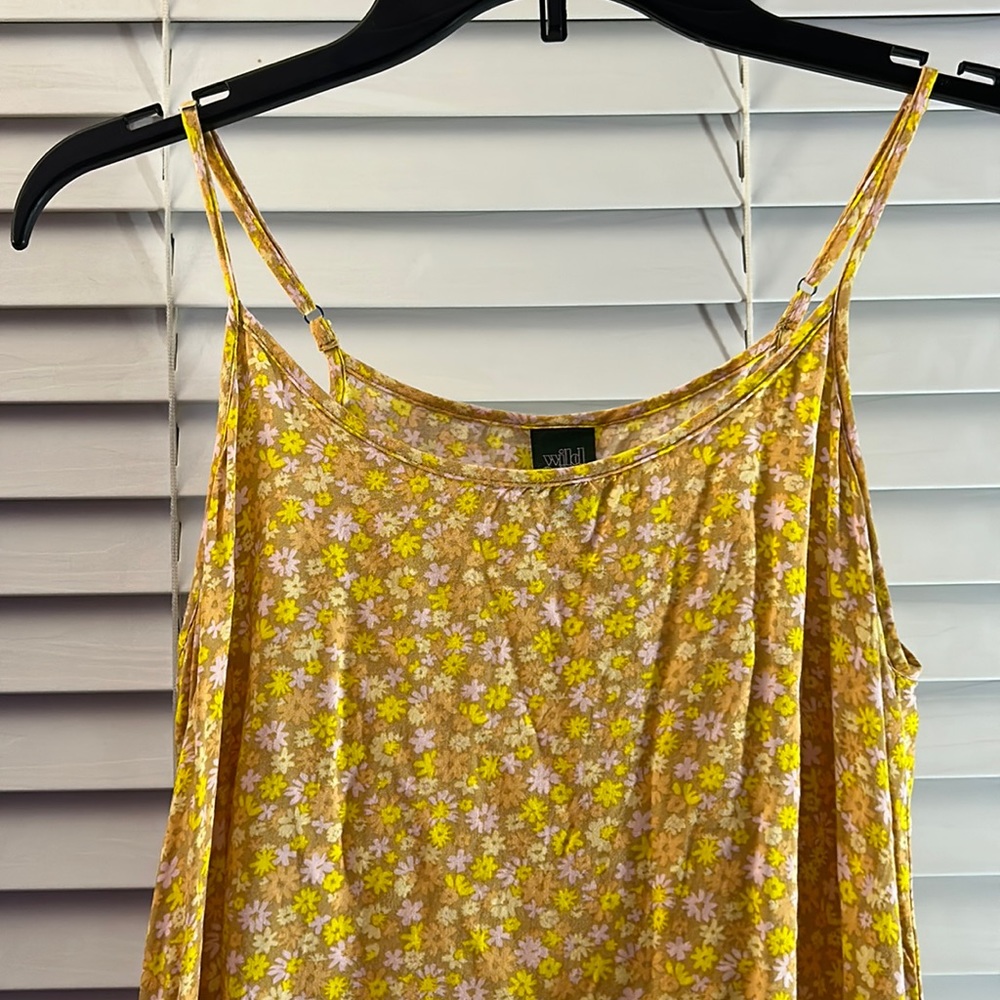 Floral baking strap “adjustable” spring dress